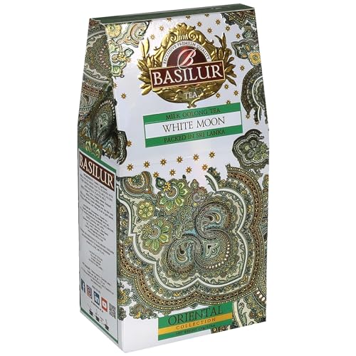 BASILUR White Moon Ceylon Grüner Blatt-Tee mit milchigem Aroma, 100 g (x1) von sarcia.eu