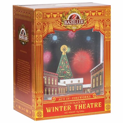 BASILUR Wintertheater ACT IV - Schwarzer Blatt-Tee, Ceylon Orange Pekoe 75g (x1, Winter Theatre ACT IV) von sarcia.eu