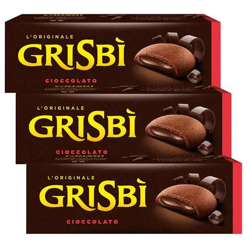 MATILDE VICENZI Grisbi Cioccolato - Italienisches Biskuitgebäck mit Schokoladenfüllung 150g x 3 Pakete von sarcia.eu