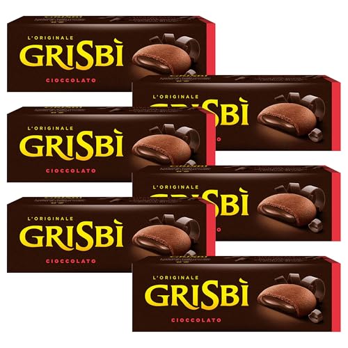 MATILDE VICENZI Grisbi Cioccolato - Italienisches Biskuitgebäck mit Schokoladenfüllung 150g x 6 Pakete von sarcia.eu