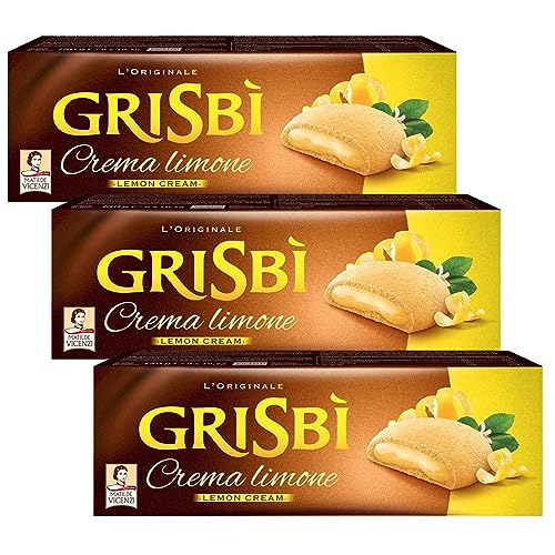 MATILDE VICENZI Grisbi Crema Limone - Italienische Biskuits mit Zitronenfüllung 150g (Zitronen, x3) von sarcia.eu