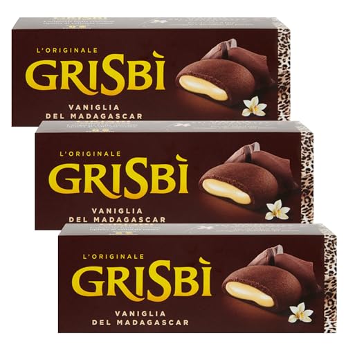 MATILDE VICENZI Grisbi Vaniglia - Italienische Biskuits mit Vanillefüllung 135g x 3 Pakete von sarcia.eu