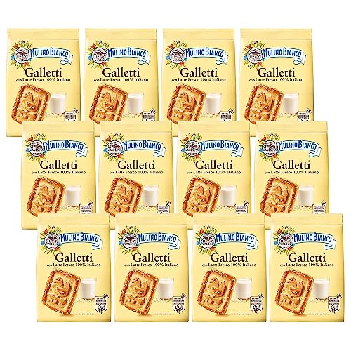 MULINO BIANCO Galletti - Mürbeteigkekse mit Zucker 350g x 12 Pakete von sarcia.eu