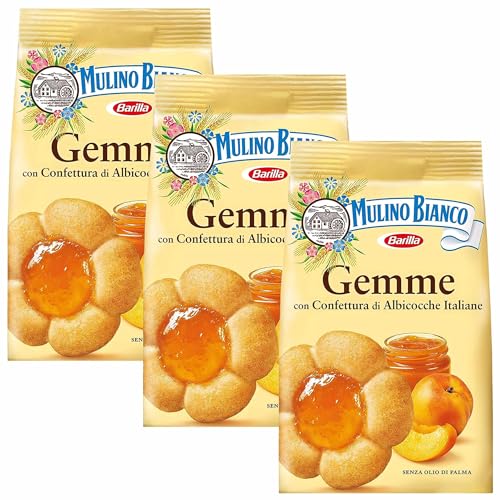 MULINO BIANCO Gemme - Mürbeteig mit Aprikosenfüllung 200g (Gemme, x3) von sarcia.eu