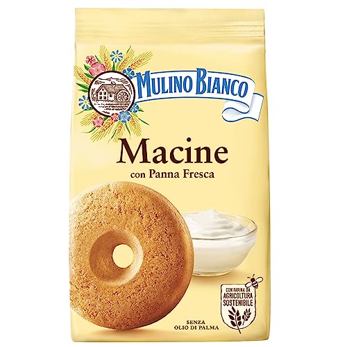 MULINO BIANCO Macine - Italienische Mürbeteigkekse mit Sahnegeschmack 350g von sarcia.eu