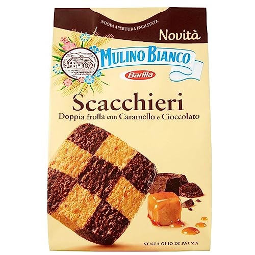 MULINO BIANCO Scacchieri - Italienische Schokoladen- und Karamellkekse 300 g (Scacchieri, x1) von sarcia.eu