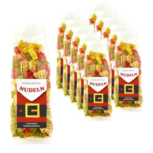 10x 250 gr. Nudeln Geschenk Kundengeschenk Weihnachten Nikolaus von schenken-24