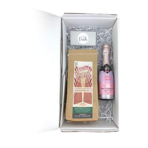 Geschenkbox 'verschieden Backmischungen' Prosecco-Brot/Rotweinkuchen/Bierbrot, Anzahl:5er Set, Brotbackmischung:Damen-Gedeck Prosecco-Brot von schenken-24