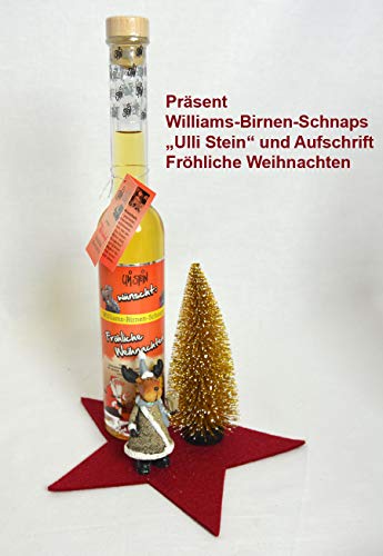 schenken und wohnen Geschenk-Set fertig verpackt Williams-Birnen-Schnaps Uli Stein von schenken und wohnen