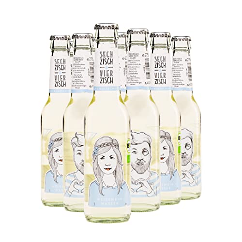 6x sechzisch-vierzisch Weissweinschorle Weißwein Wasser Schorle - feinherb (6x0,275l) 6,40% vol. von sechzisch-vierzisch