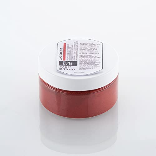 I78 BY SILIKOMART - RED FOODGRADE POWDERED LIPO-COLOR 20GR von silikomart