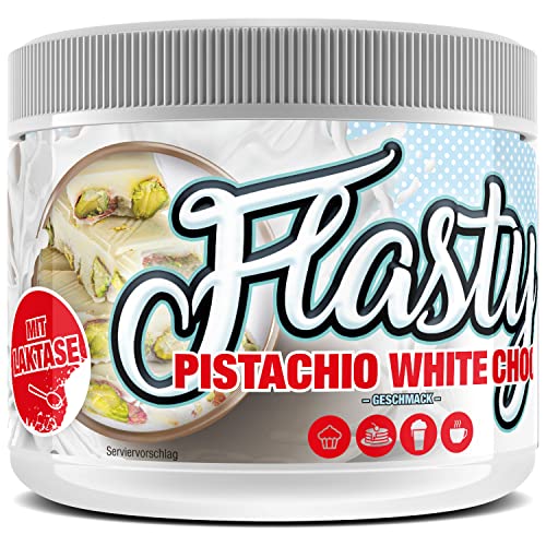 Flasty Geschmackspulver (Pistazie Weiße Schokolade) 1 x 250g Kalorienarmes Flavour Pulver mit Nur ca. 9 kcal pro Portion bringt es Leben in deinen Quark, Joghurt und vielem mehr. von #sinob