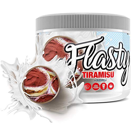 Flasty Geschmackspulver (Tiramisu) 1 x 250g Kalorienarmes Flavour Pulver mit 'Nur ca. 7 kcal pro Portion' bringt es Leben in deinen Quark, Joghurt und vielem mehr. von #sinob