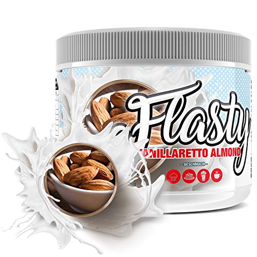 Flasty Geschmackspulver (Vanille Mandel Amaretto) 1 x 250g Kalorienarmes Flavour Pulver mit Nur ca. 8 kcal pro Portion bringt es Leben in deinen Quark, Joghurt und vielem mehr. von #sinob