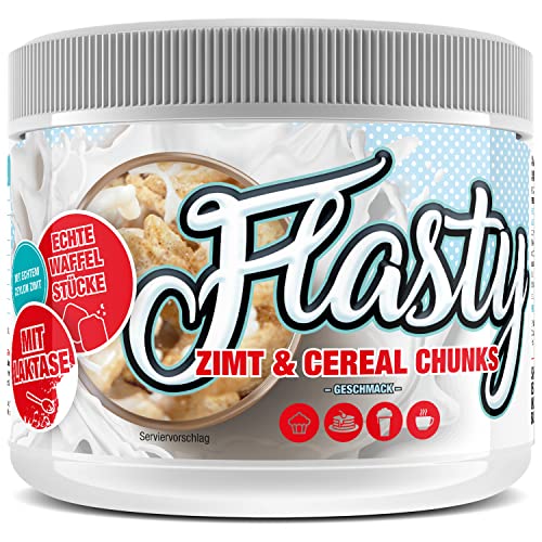 Flasty Geschmackspulver (Zimt Cereal & Chunks) 1 x 250g Kalorienarmes Flavour Pulver mit Nur ca. 9 kcal pro Portion bringt es Leben in deinen Quark, Joghurt und vielem mehr. von #sinob