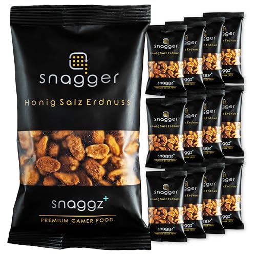 1200g Süß-Salzig geröstete Honig Erdnüsse by SNAGGER - GamerSnack HonigSalzErdnuss mit Gerösteten und Gesalzenen Erdnüssen/Nüsse Erdnüsse Gesalzen, Erdnüsse Geröstet und Gesalzen/snaggz+ von snaggz