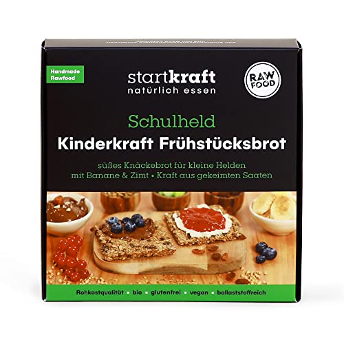 STARTKRAFT Gekeimtes Frühstücksbrot - 140g - Beinhaltet gekeimte Haferflocken für ein leckeres und ballaststoffreiches Frühstück - vegan & glutenfrei von startkraft