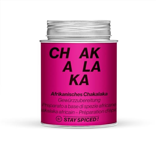 XXL Chakalaka Gewürz von STAY SPICED ! Nach originalem afrikanischen Rezept I Füllgewicht 560g I Exotische Gewürzmischung Ohne Zusatzstoffe I in 870 ml Weißblechdose von stay spiced!