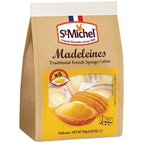 St Michel 6 Madeleines mit Eiern, einzeln verpackt original aus Frankreich 150 Gramm von stmichel