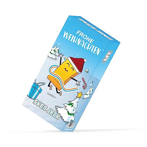 SvenJack Fitness Adventskalender - 49 Energie-Riegel in 21 aufregenden Geschmacksrichtungen - 65g pro Riegel - Perfekt für Männer & Frauen - Exklusive weihnachtliche Vielfalt für Naschkatzen von svenjack