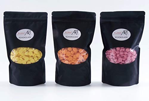 3 Set Aroma Callets 500 g für Pralinen - Nachspeisen - Desserts von sweetART Germany