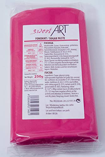 Rollfondant sweetArt 250 g Fuchsia von sweetART Germany