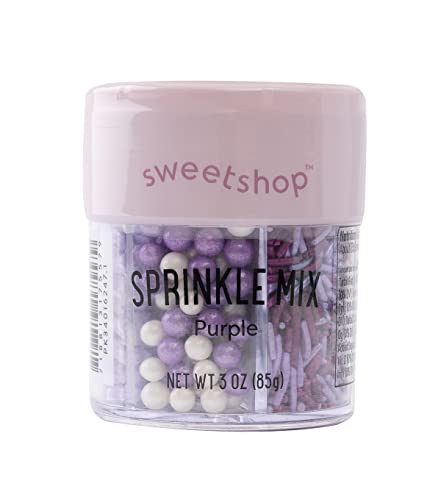 Sweetshop 6 Cell Sprinkle Mix (Purple) von sweetshop