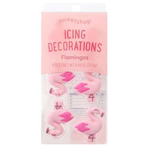 Sweetshop Icing Decoration-Flamingos, 6 Pieces von sweetshop