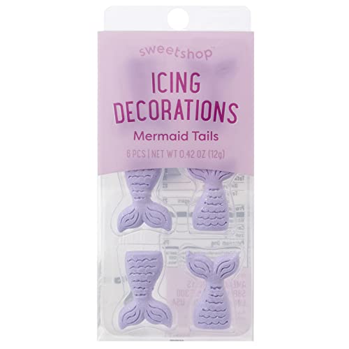 Sweetshop Icing Decoration-Mermaid Tails, 6 Pieces von sweetshop