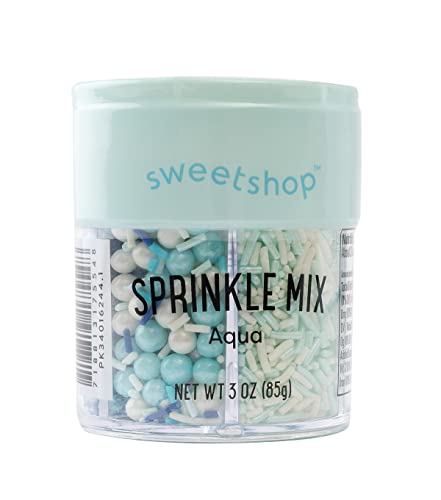 Sweetshop Sprinkle Jar 3oz-Blue, 6 Cell von sweetshop