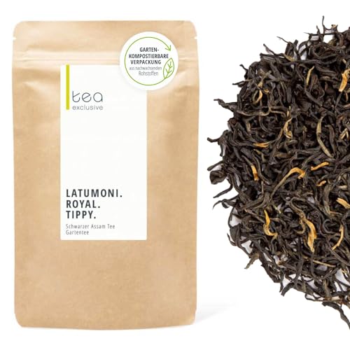 Assam Tee Latumoni Royal Tippy | Schwarzer Tee Single Origin Gartentee | lieblich, würzig, harmonisch | 100g Beutel - tea exclusive von tea exclusive