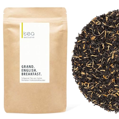 Grand English Breakfast FBOPF | Schwarzer Ceylon Tee lose | vollmundiger, kräftiger Frühstückstee | 500g Großpackung - tea exclusive von tea exclusive