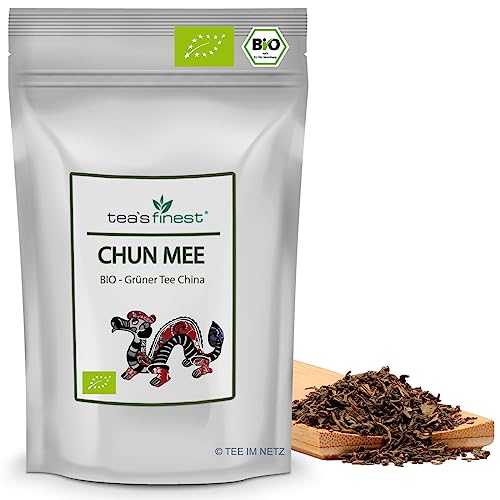 tea`s finest® Grüner Tee Chun Mee - BIO (100 Gramm) von tea`s finest