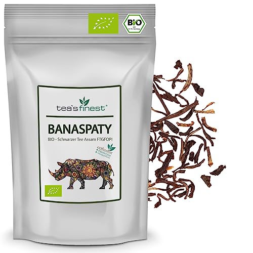 tea`s finest® Schwarzer Tee - Assam Banaspaty FTGFOP1 - BIO (250 Gramm) von tea`s finest