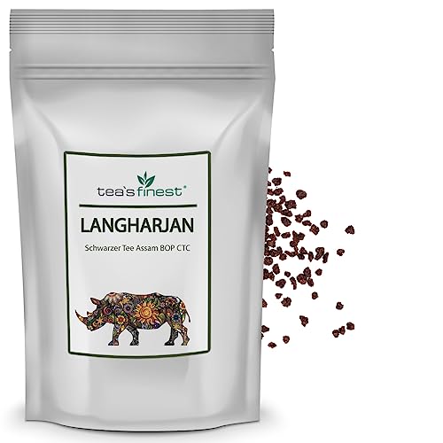 tea`s finest® Schwarzer Tee - Assam Langharjan BOP CTC (500 Gramm) von tea`s finest