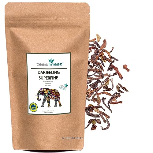 tea`s finest® Darjeeling Superfine Plantagentee FTGFOP Second Flush (1000 Gramm) von tea`s finest