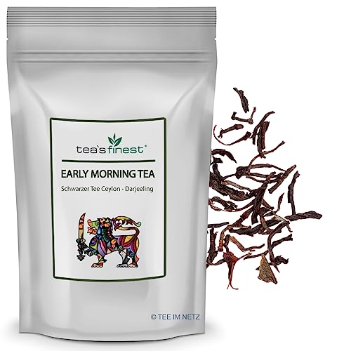 tea`s finest® Early Morning Tea (Ceylon-/Darjeeling Blend) (1000 Gramm) von tea`s finest