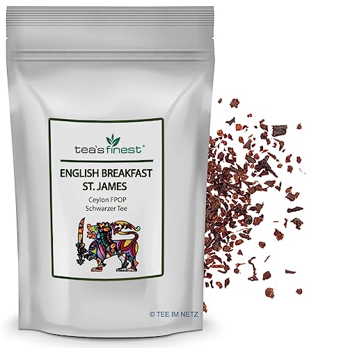 tea`s finest® English Breakfast St. James FPOP - Schwarzer Tee (1000 Gramm) von tea`s finest