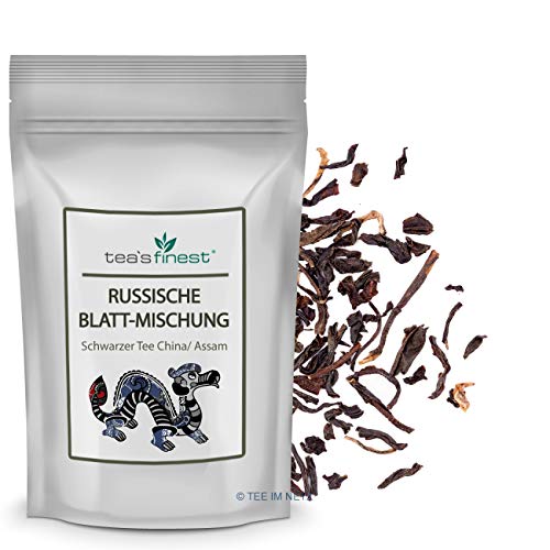 tea`s finest® Russische Blattmischung - Schwarzer Tee (1000 Gramm) von tea`s finest