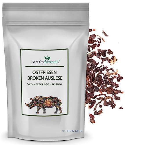 tea`s finest® Schwarzer Tee Ostfriesen Broken Auslese (1000 Gramm) von tea`s finest