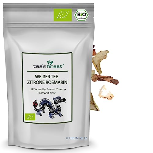 tea`s finest® Weißer Tee Zitrone-Rosmarin - BIO (100 Gramm) von tea`s finest