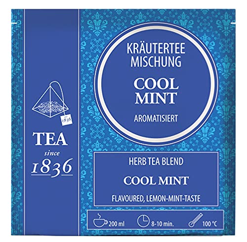 2 X teemando® Kräuterteemischung Cool-Mint aromatisiert 50 Pyramidenbeutel im Sachet à 2 g = 2 X 50 Beutel von Teemando