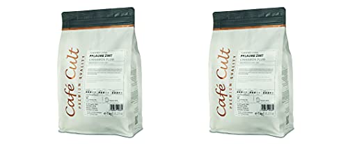 2 kg teemando® Kaffee "Pflaume/Zimt" in 1 kg Tüte, ganze Bohne aromatisiert = 2 X 1 kg von Teemando