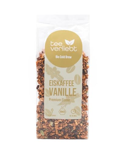 teeverliebt – Eiskaffee Vanille Bio Cold Brew | 100g | Premium Bio Eistee von teeverliebt