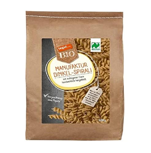 tegut... Bio Manufaktur Nudeln Dinkel Spirali, 1x 500 g von tegut… Bio