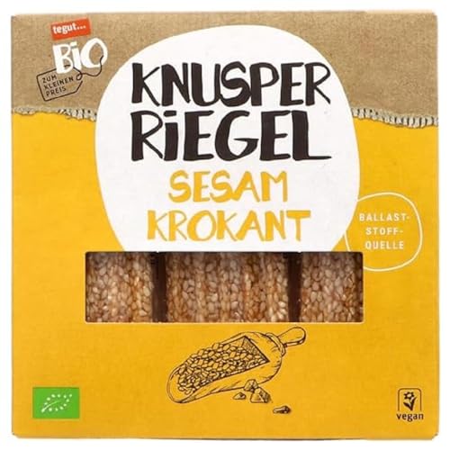 tegut… Bio zum kleinen Preis Knusperriegel Sesam, 75g von tegut… Bio