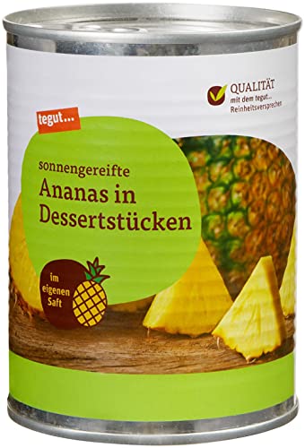 tegut… Ananas Stücke in Saft, 0,58 l von tegut…