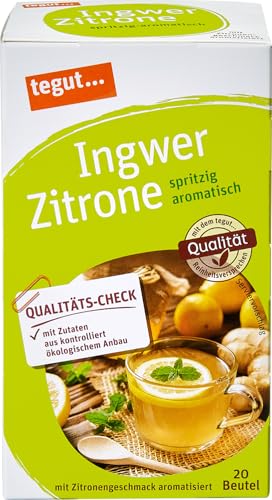 tegut... Bio Tee Ingwer Zitrone, 12 x 40g von tegut...