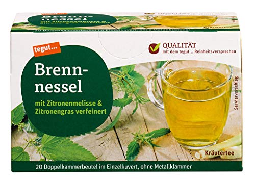 tegut... Brennesseltee mit Zitronengras und Zitronenmelisse, 20 Beutel von tegut…