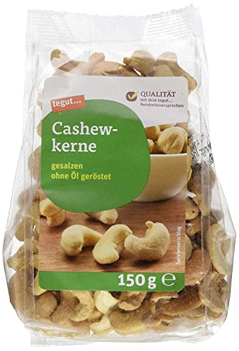 tegut... Cashewkerne gesalzen, 1 x 150 g von tegut…